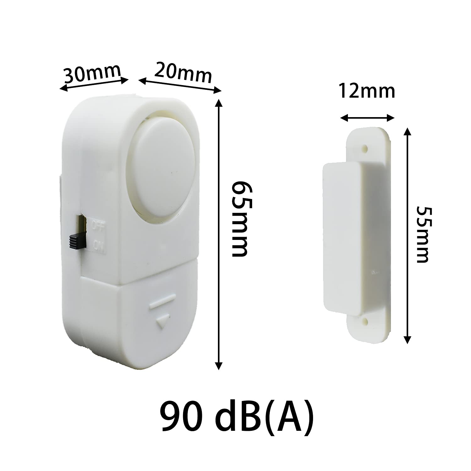 6 Pack Wireless Security Window/Door Alarm, Magnetic Sensor Door Window Burglar Alert Alarm Pool Alarms Super Loud For Home, Gar