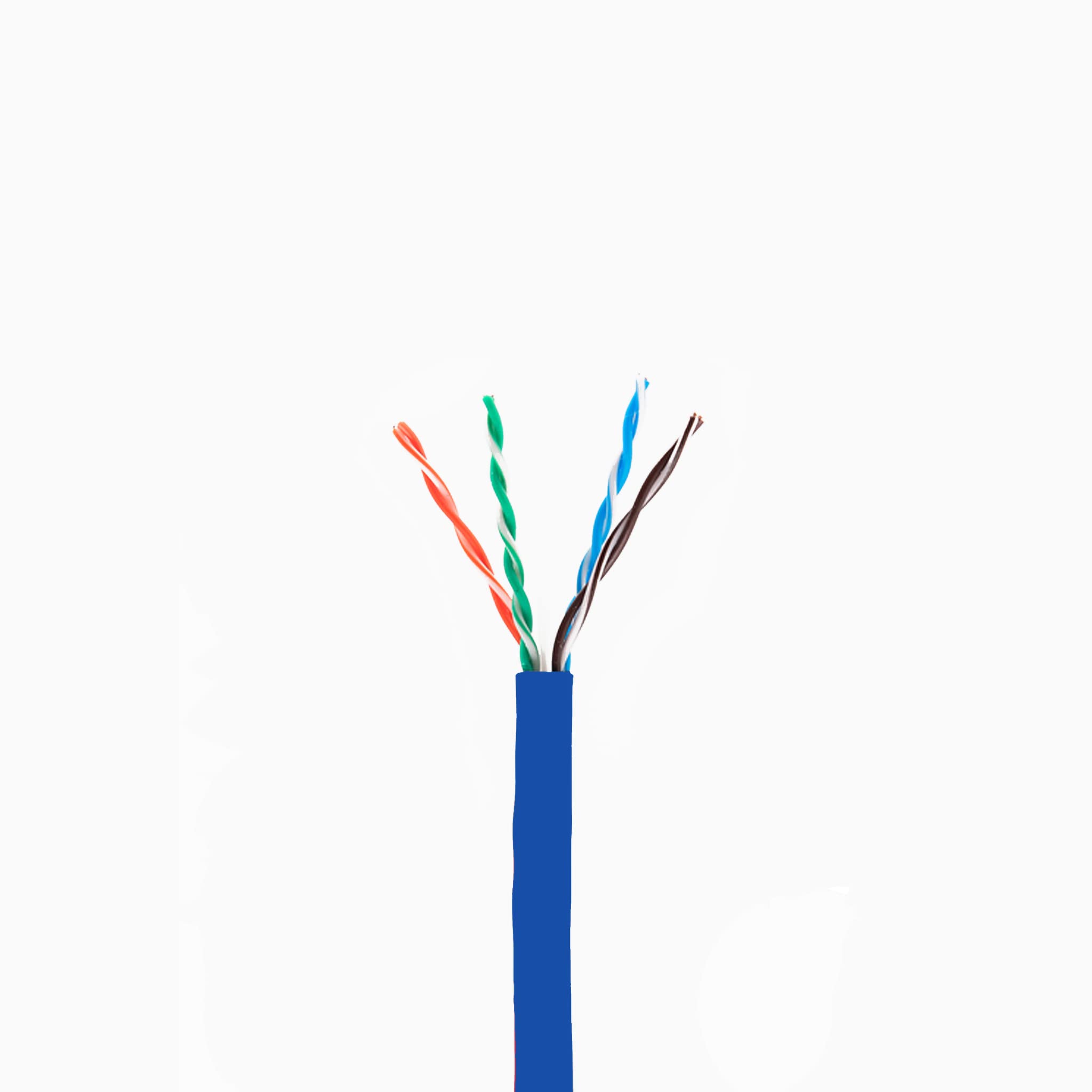 Cat6 Riser (Cmr), Ethernet Cable 1000Ft, Blue, No Spline, Unshielded Twisted Pair (Utp) 23Awg, Solid Pure Bare Copper, 550Mhz, U