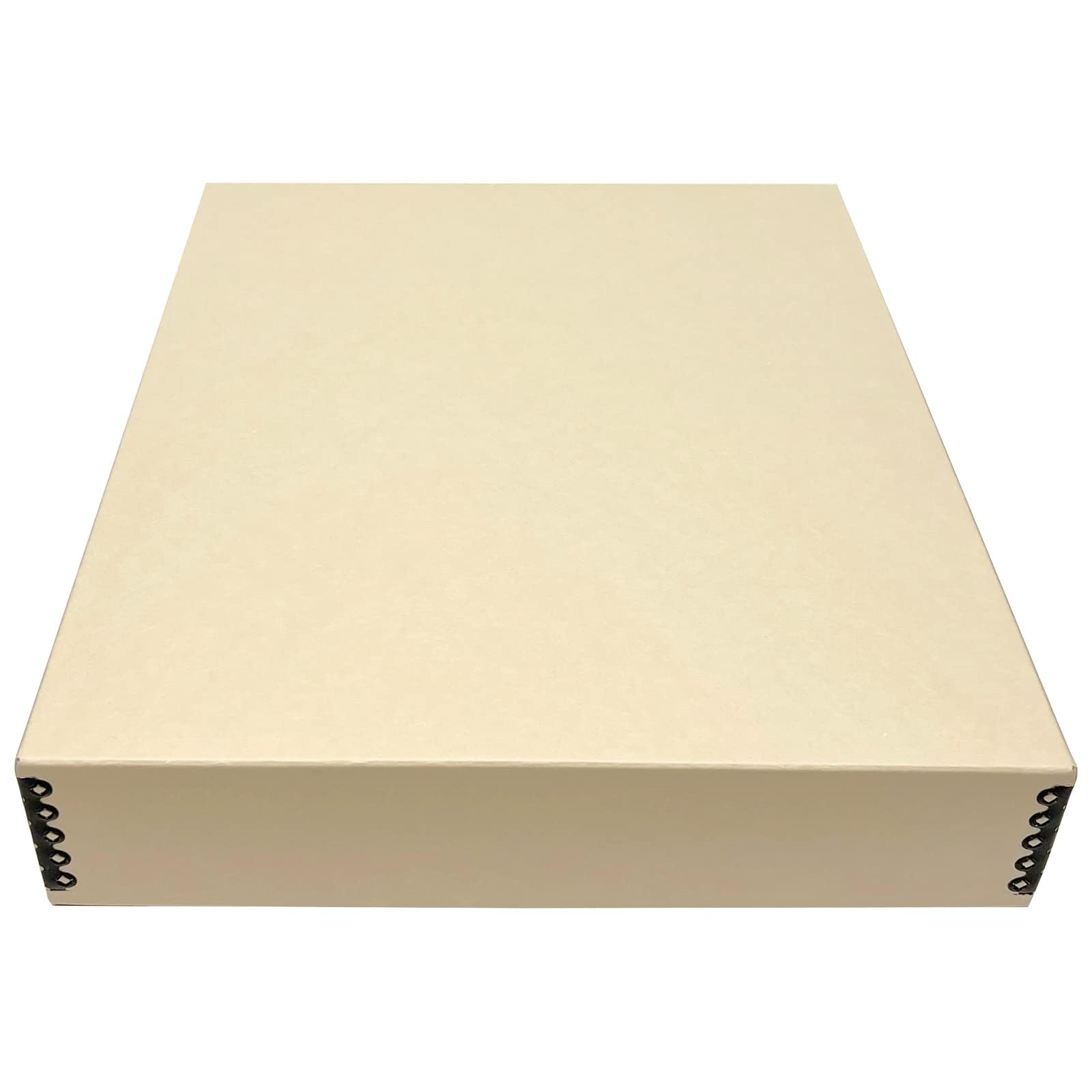 Lineco Museum Archival Storage Box, 14.75X18.75X3 In. Drop Front Design. Acid Free With Metal Edge. Organize Photos, Pictures, Prints, Documents, Crafts, Diy. Tan, 1 Pack