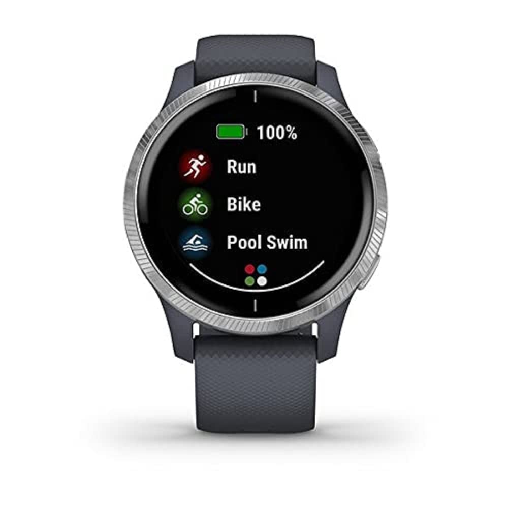 Garmin Venu Sportswatch, Granite/Silver Refurb