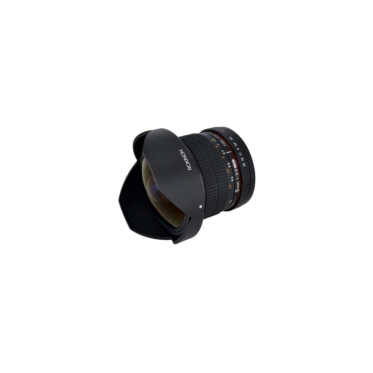 Rokinon 8Mm F/3.5 Hd Fisheye Lens With Removable Hood For Canon Ef