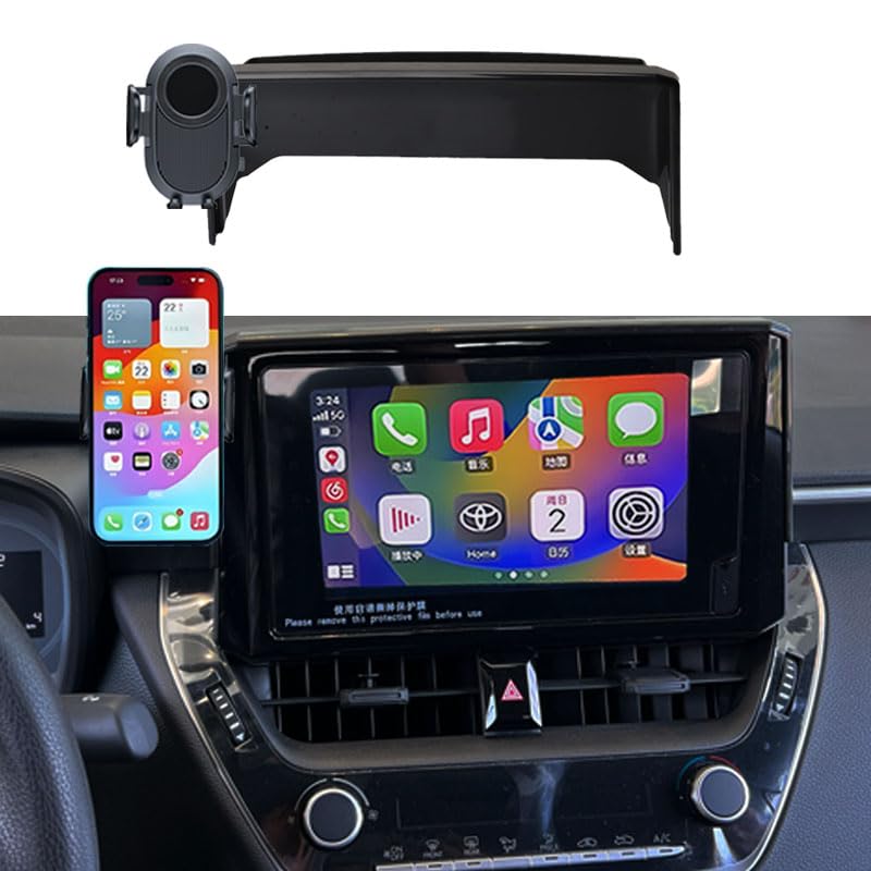 Juborre Car Phone Holder For 2019-2025 Toyota Corolla/2022-2025 Corolla Cross Accessories,Phone Mount With Dash Organizer For Co