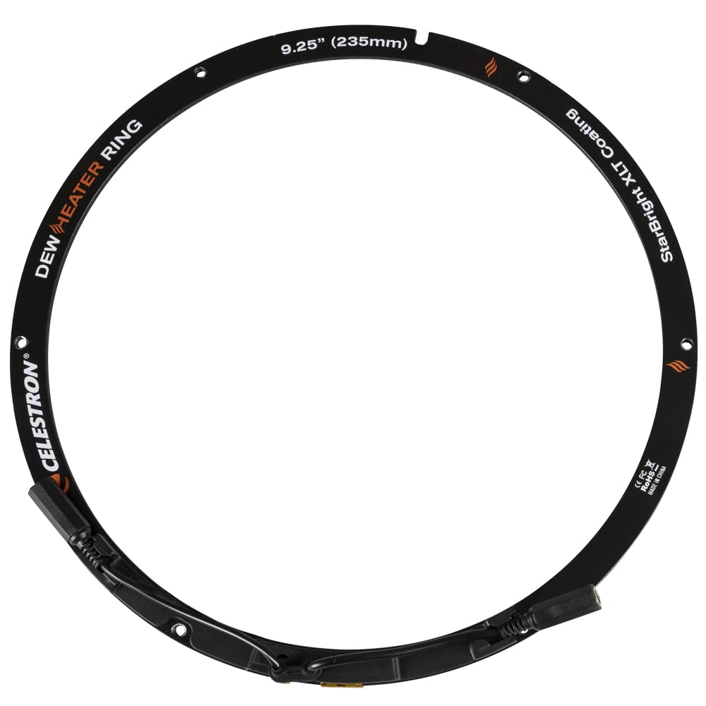 Celestron   Dew Heater Ring   Aluminum Dew Prevention   Compatible 9.25    Schmidt Cassegrain And Edgehd Telescope Black
