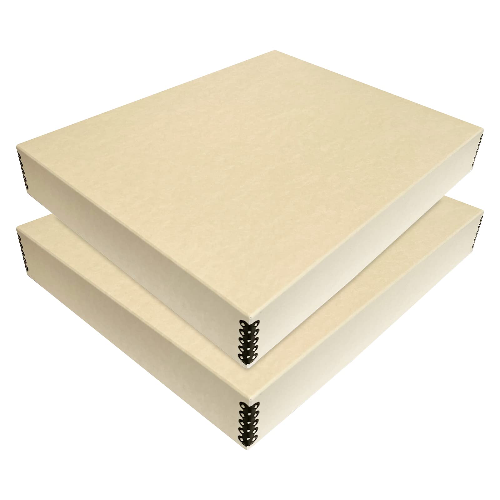 Lineco, 17X22 Tan Museum Archival Storage Box, Drop Front Design, Acid Free With Metal Edge, Preserves Picture Longevity, Organize Photos Or Documents, Crafts, Diy, 2 Pack