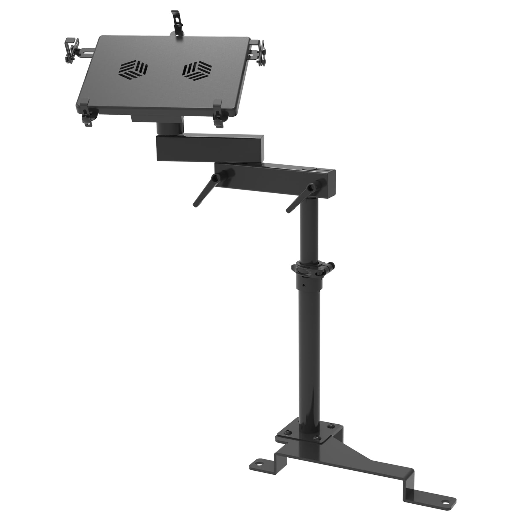 Melipron Vehicle Laptop Mount Fit For Ford F150 250 350 Truck Laptop Stand Holder For Passenger Seat Fit Laptops Up To 17''