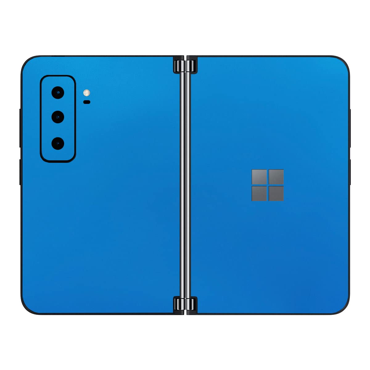SopiGuard Sticker Skin for 2021 Microsoft Surface Duo 2 2nd Gen Edge-to-Edge Front and Rear Panels Vinyl Decal (Matte Blue)