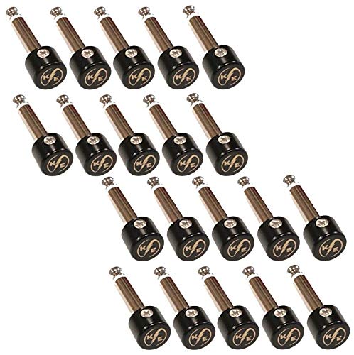 20 Pieces Solder Free Solderless 1/4'' Connectors For Kurrent Electric Guitar Effects Patch Cables