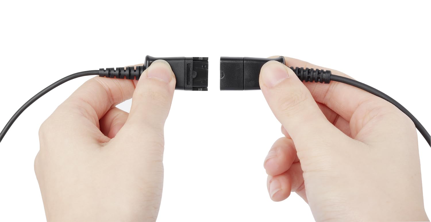 Voicejoy U15 Quick Disconnect Qd To Usb Plug Adapter With Mute Volume Control Compatible With Plantronics Headset Qd Connector Plug To Any Computer Laptop Voip Softphone