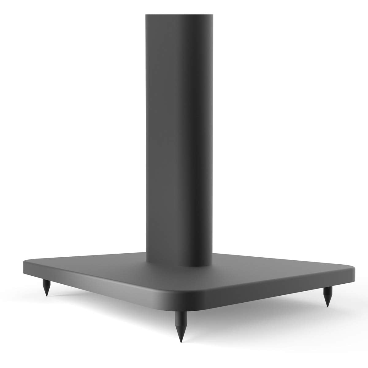 Kanto Sp26Pl Black Metal Speaker Stand (26 Inches)   Universal Fit, Hidden Cables, Rotating Top Plate, Carpet & Hardwood Feet,