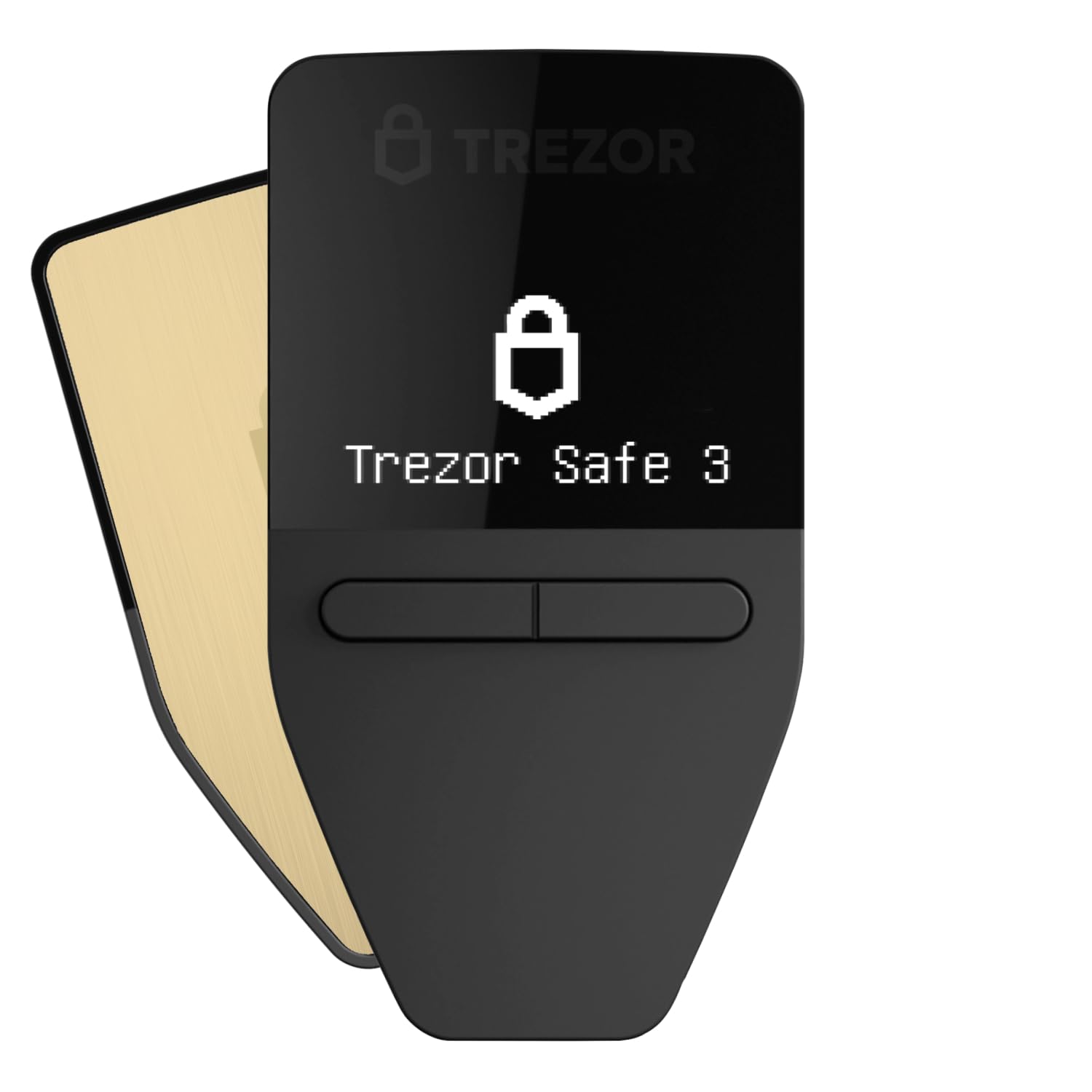 Trezor Safe 3   Passphrase & Secure Element Protected Crypto Hardware Wallet   Buy, Store, Manage Digital Assets Simply And Safely (Solar Gold)