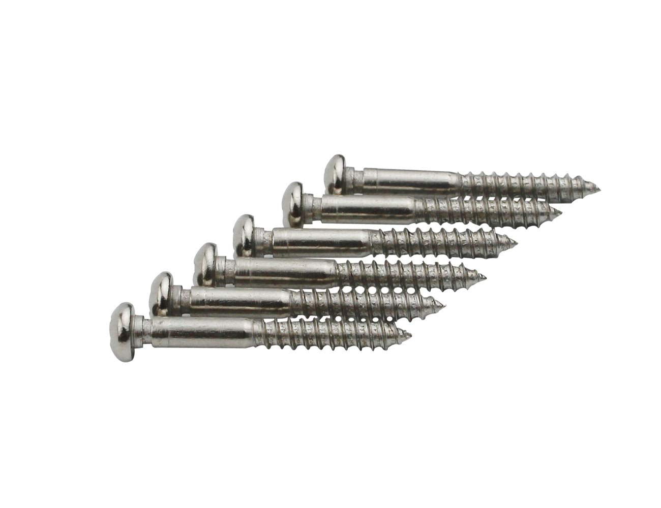 Guyker 6Pcs String Lock Mounting Screws With Notch For Tremolo System Bridge Saddles Tailpiece Accessories Electric Guitar