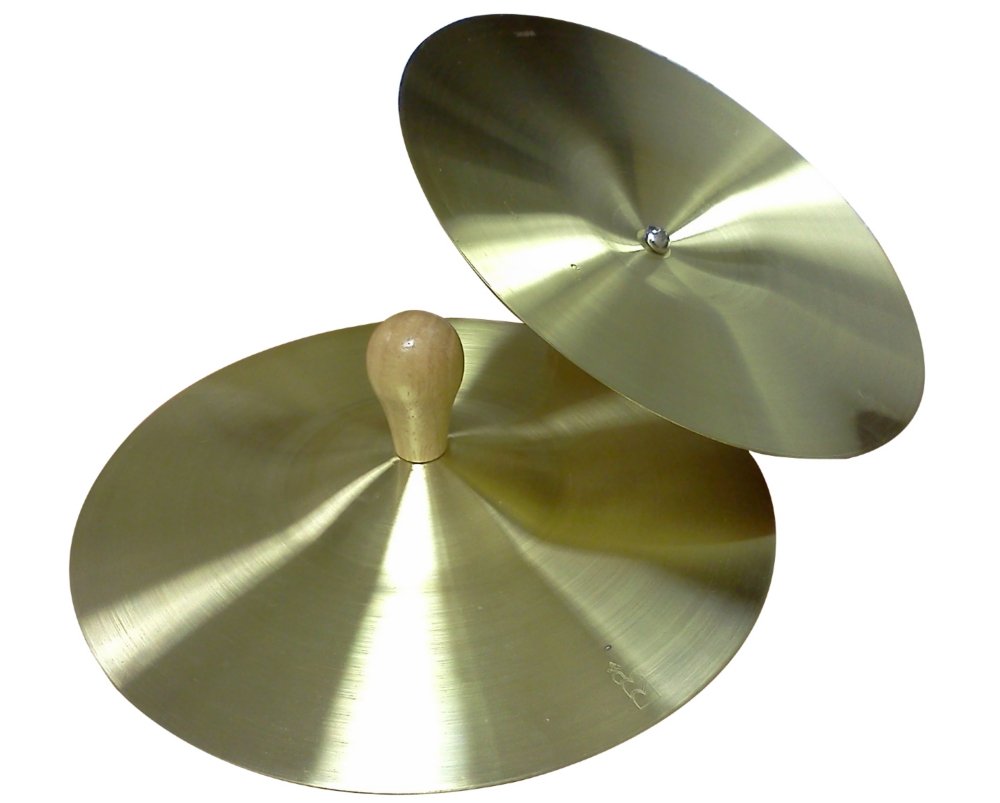 Rhythm Band Brass Cymbals With Knobs 7'' Pair With Handles