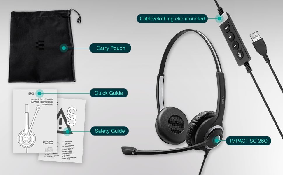 Sennheiser Sc 260 Usb Ms Ii (506483)   Single Sided Business Headset | For Skype For Business, Softphone, And Pc | With Hd Sound