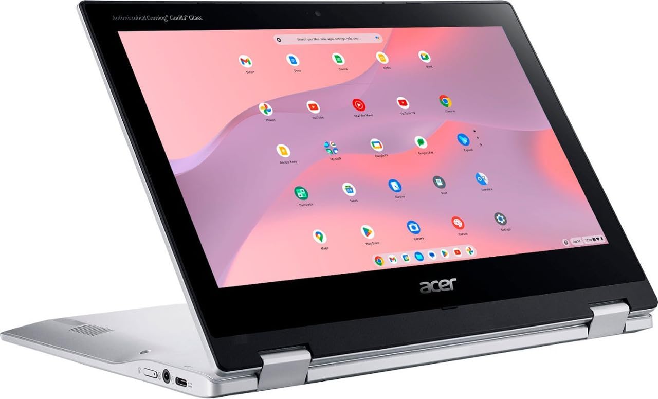 Acer Chromebook Spin Newest Flagship Convertible X360 Laptop, 11.6'' 2 In 1 Hd Touchscreen, 8 Core Mediatek Mt8183C Processor, 4