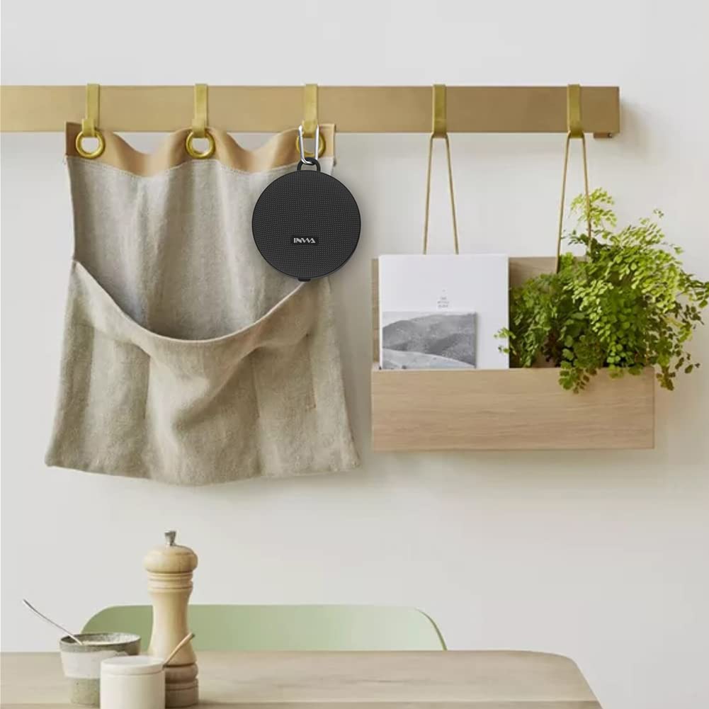 Inwa Bluetooth Shower Speaker Ipx7 Waterproof, Tws Wireless Bathroom Speakers, Built In Mic With Bluetooth 5.0, Tf Card Mode, 12