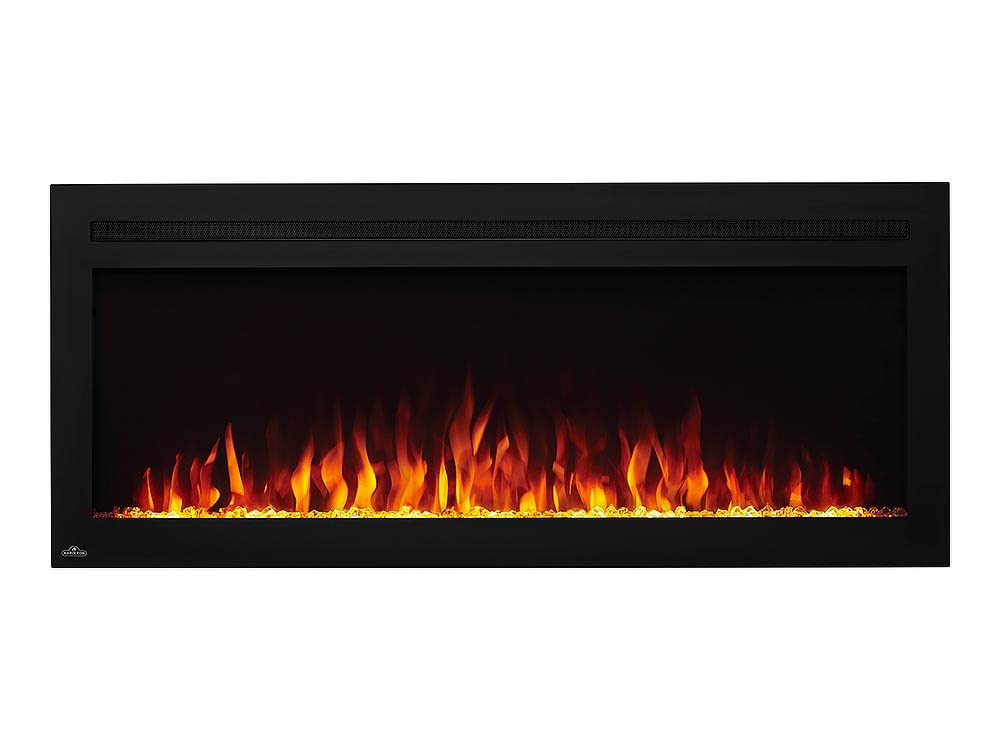 Napoleon Purview 50 Inch Wall Mount Electric Fireplace   Black, Nefl50Hi