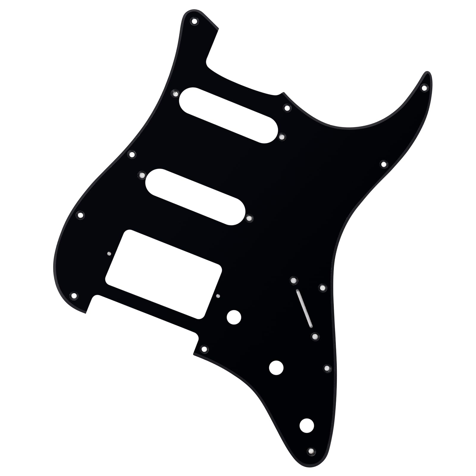 Banworks 1 Ply Strat Hss Pickguard 11-Hole Electric Guitar Pickguard Ssh Scratch Plate For Usa/Mexican Fender Modern Style Stand