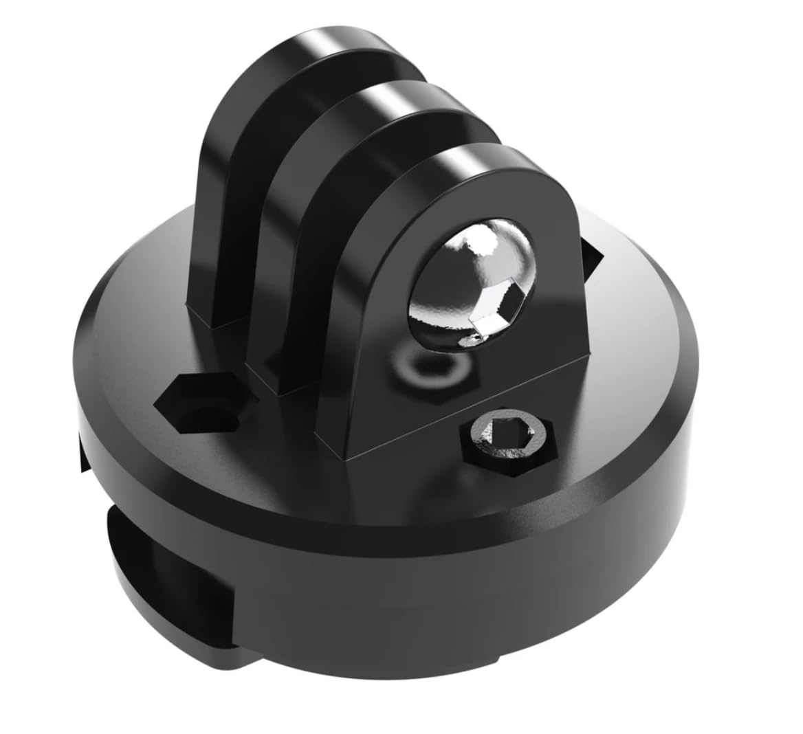 KOM Cycling Top Mount Adapter that Quarter Turn into Compatible Computer Mounts Such as the Garmin Edge or Wahoo - Great for mou