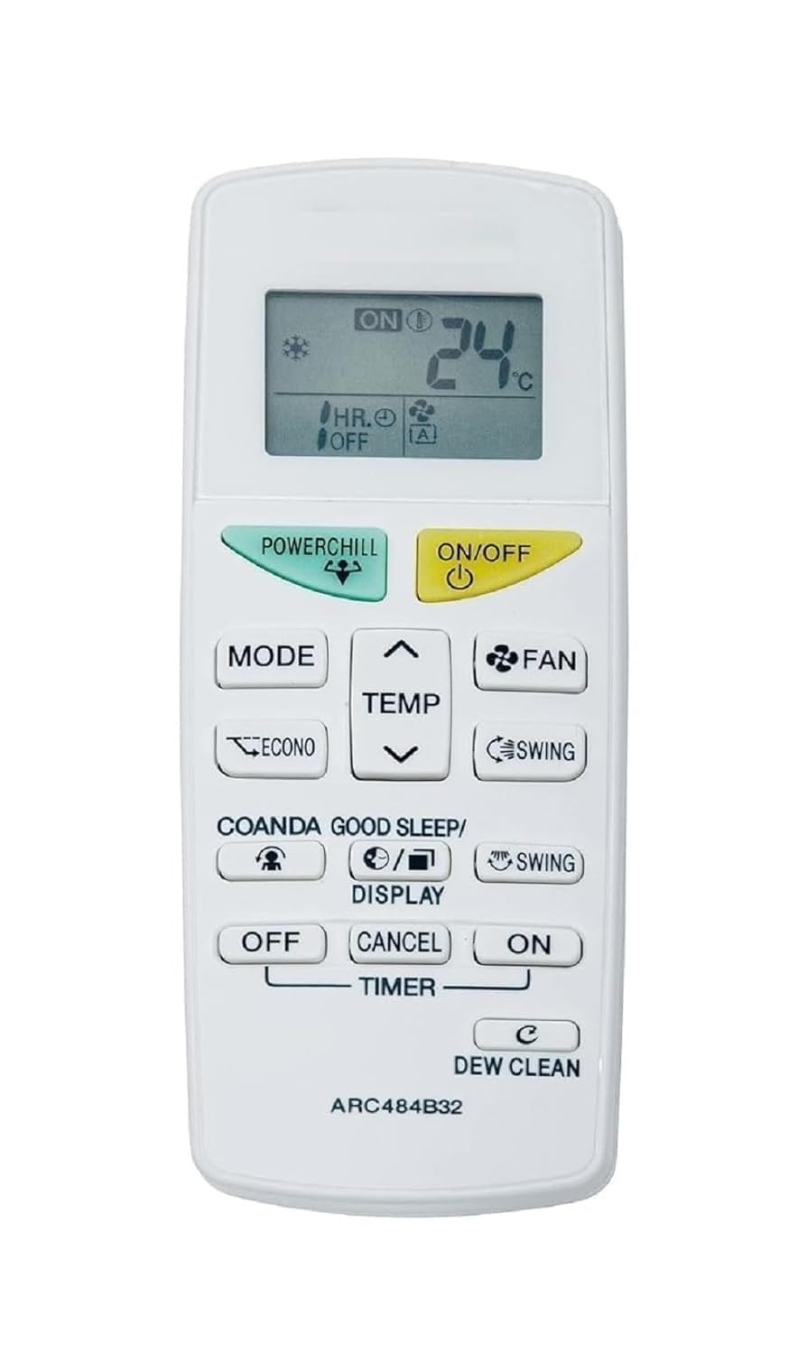 Replacement Compatible Remote Control For Daikin Ac Arc484B32 (No Backlight)