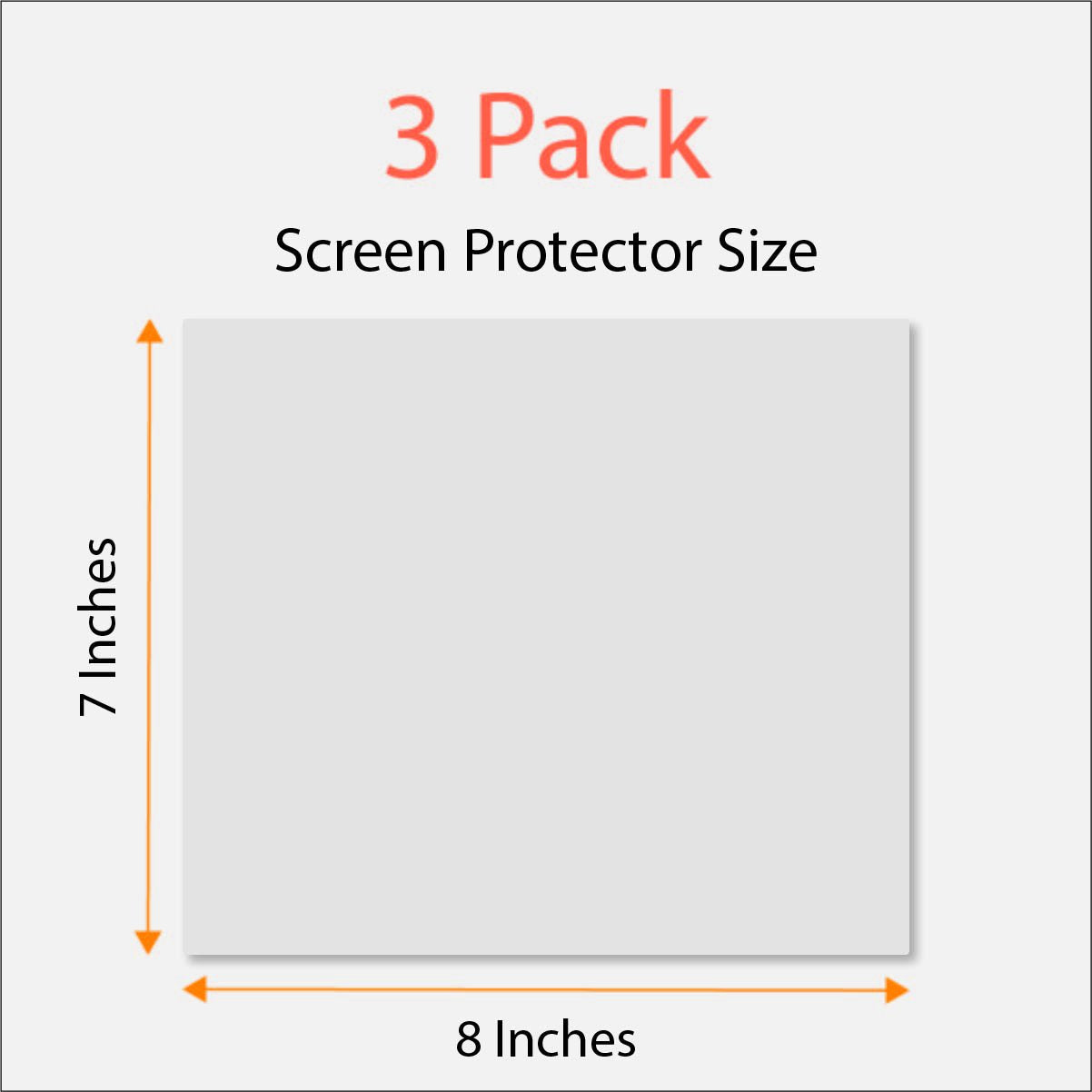 Universal Trimmable Screen Protector For All Gmc Navigation (3 Pack), Anti Glare And Anti Finger Print, 8 X 7 Inches