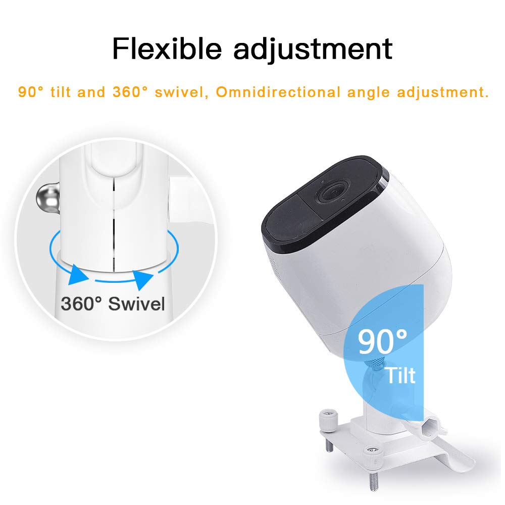 Holaca Vinyl Siding Clips For Arlo,Stick Up Cam Pro Roelink Zumimall Eufy Security Camera, Hanger Hooks For Mounting Security Ca