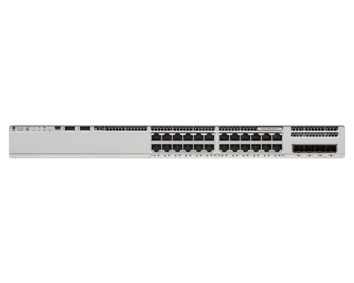Cisco Catalyst 9200 C9200L 24P 4X Layer 3 Switch   24 X Gigabit Ethernet Network 4 X 10 Gigabit Ethernet Uplink   Manageable   T
