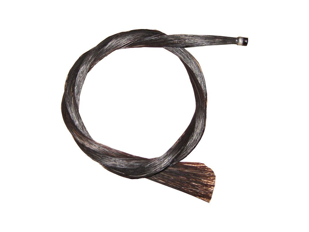 One Hank 30'' Horse Hair Mongolian, Natural Black Hair, For Bass