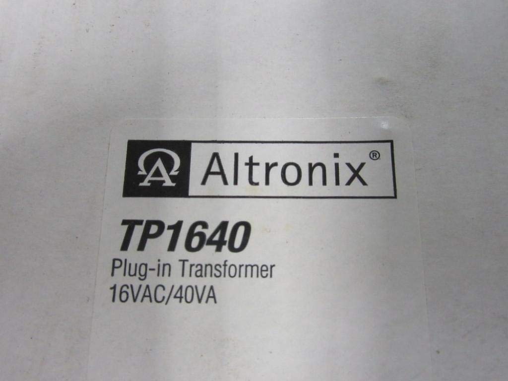 Altronix Plug In Transformr, 115V In, 16.5V Out, 40V, Grey (Tp1640)