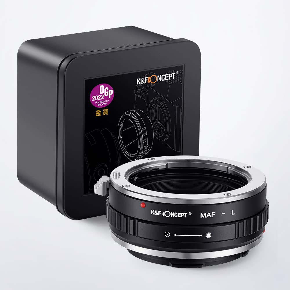 K&F Concept Lens Mount Adapter Maf L Manual Focus Compatible With Sony A (Minolta Af) Lens To L Mount Camera Body
