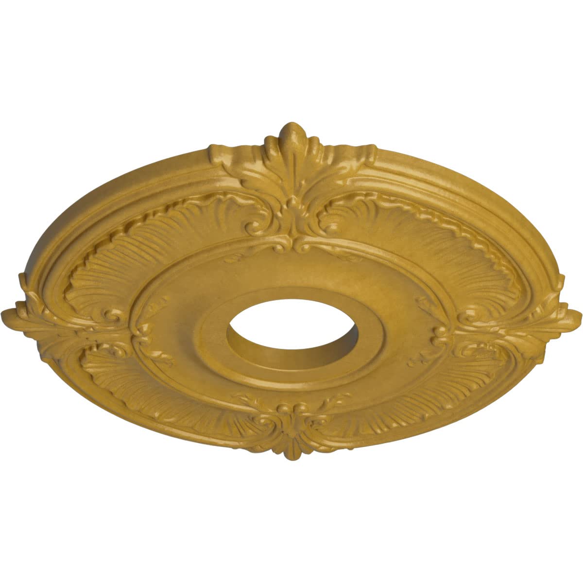 Ekena Millwork Cm18Atigs Attica Ceiling Medallion, 18''Od X 4''Id X 5/8''P (Fits Canopies Up To 5''), Hand Painted Iridescent Go