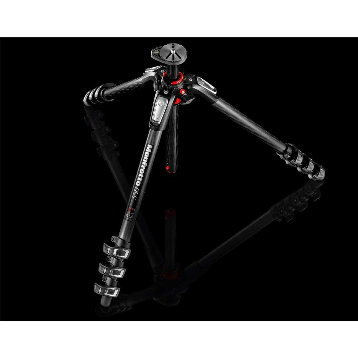 Manfrotto 055 4 Section Carbon Fiber Tripod With Horizontal Column