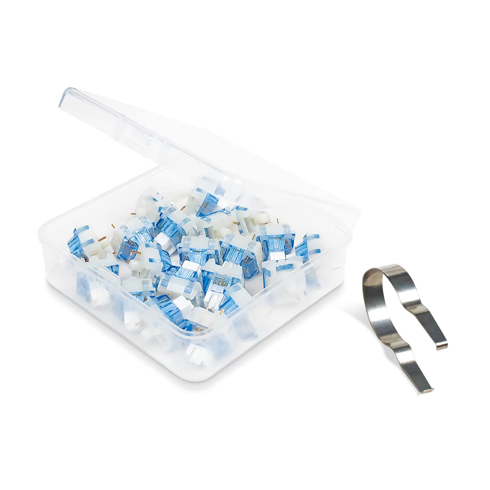 Granvela Outemu Light Blue Ocean Switches For Mechanical Keyboard 55G Force  Tactile  3 Pin   Pack 20