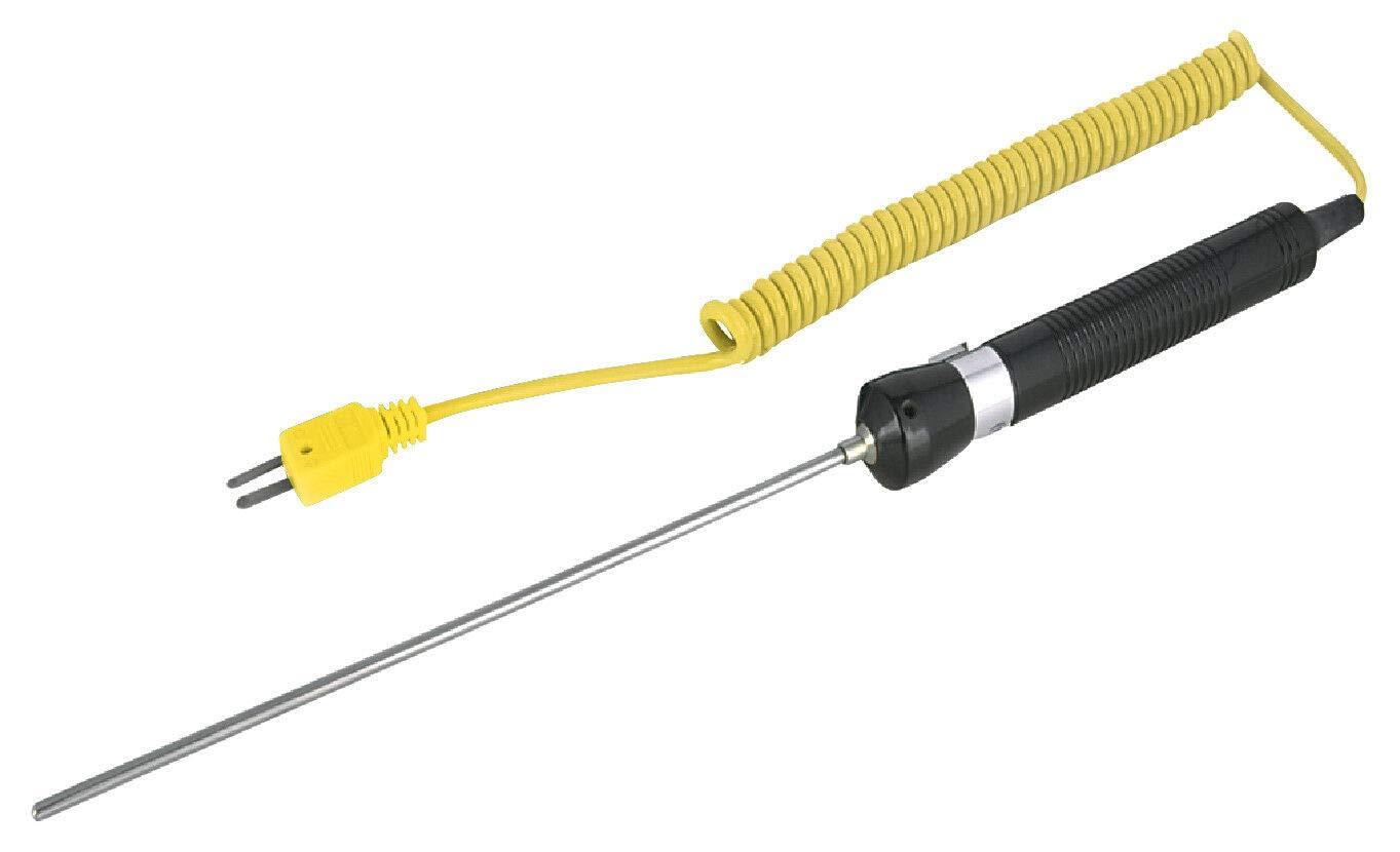 Reed Instruments R2950 Immersion Thermocouple Probe, Type K,  58 To 1112F ( 50 To 600C)