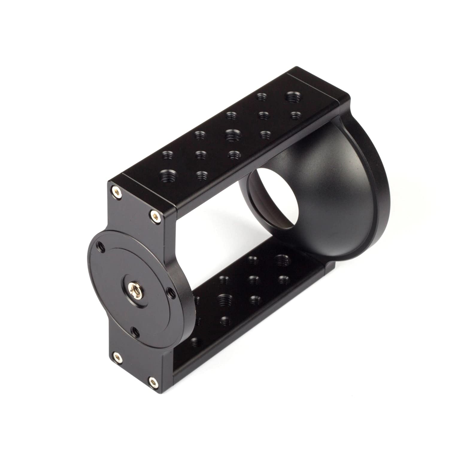 Xinying 100Mm Tripod Head Bowl Riser,Aluminium Half Ball Flat To Bowl Adapter Converter Riser For Manfrotto Video Camera Tripod