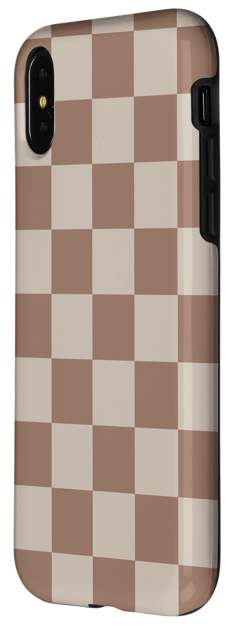 Iphone X/Xs Brown Classic Checkered Big Checkerboard Case