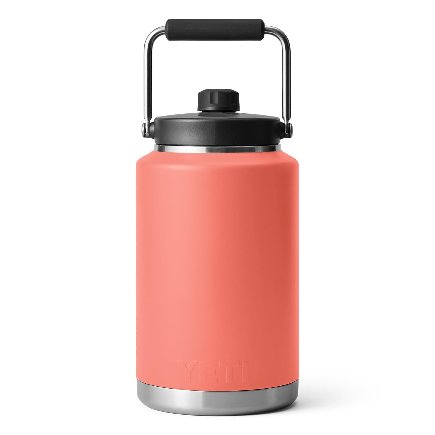 Yeti Rambler Gallon Jug, Vacuum Insulated, Stainless Steel With Magcap, Coral