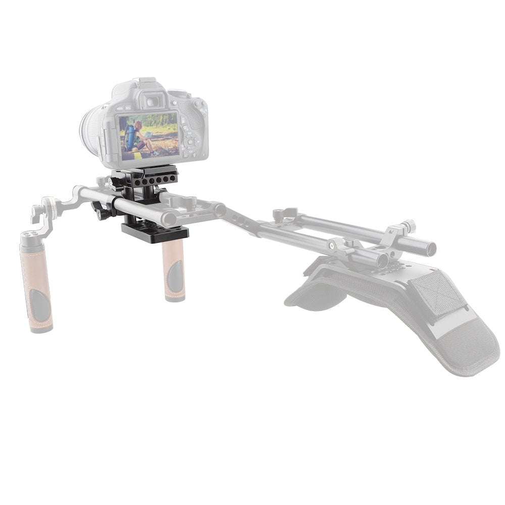 Camvate Quick Release Mount Base Qr Plate For Manfrotto 501/504/ 577 Tripod Standard Accessory(Black) - 1437