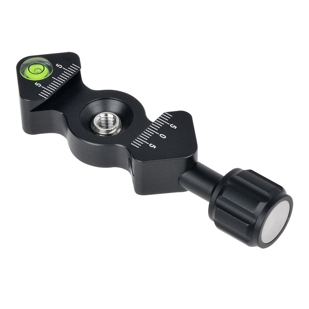 Cavix Fc 25 Mini Fish Bone Style Quick Release Clamp With 3/8' 1/4' Screw Adapter For Tripod Head Compatible With Arca Style Plate