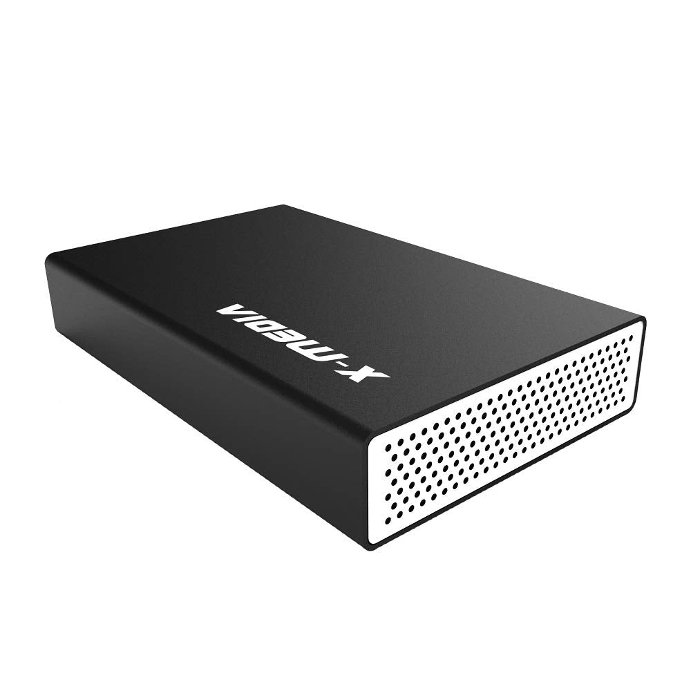 X MEDIA XM EN3451 3.5 Inch USB 2.0 IDE SATA Aluminum Hard Disk Drive HDD External Enclosure Case, Support 3.5 Inch IDE, 3.5 Inch SATA/SSD Hard Disk Drive
