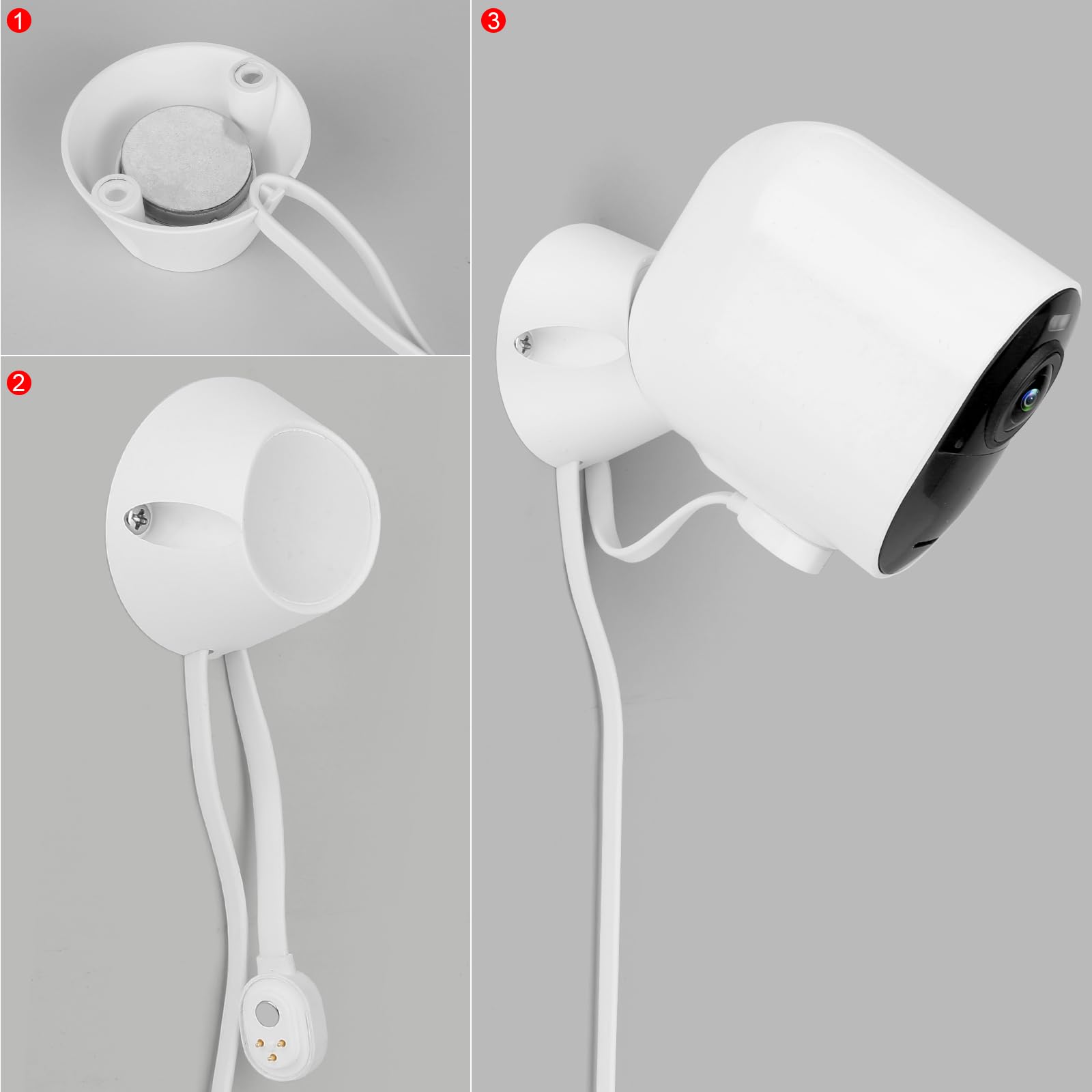 Uyodm Magnetic Wall Mounts Design For Arlo Pro 5S 2K, Pro 4, Pro 3, Ultra 2, And Ultra Cameras, Upgrade Accessories For Arlo Easy To Install And Remove, 360� Adjustable To Get The Perfect Angle