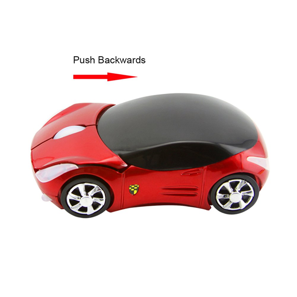 Usbkingdom 2.4Ghz Wireless Mouse Cool 3D Sport Car Shape Ergonomic Optical Mice With Usb Receiver For Pc Laptop Computer Women S