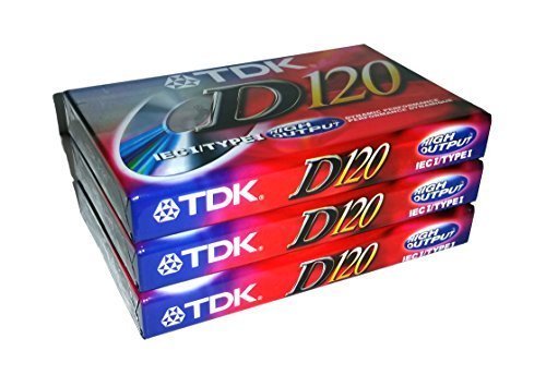 Tdk Dynamic Performance D120 High Output Iec I / Type I   3 Pack Audio Cassette Tapes