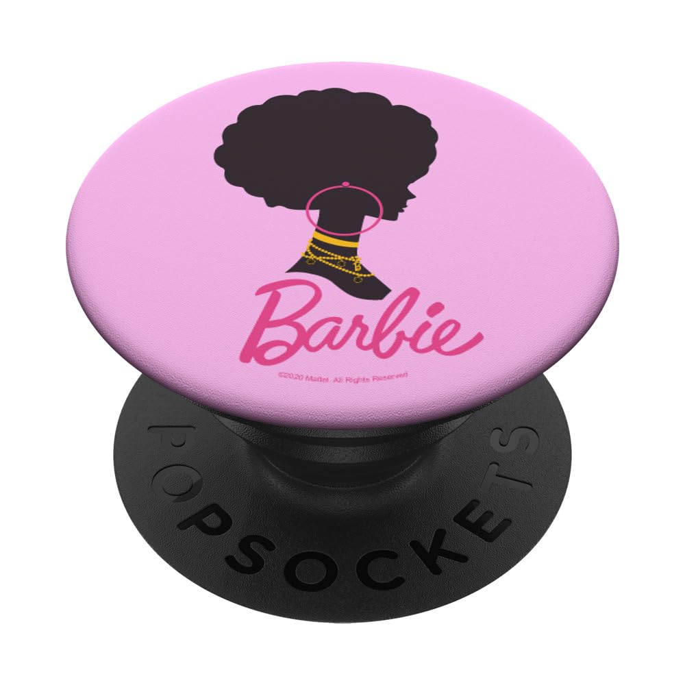 Barbie   Afro Barbie Silhouette Popsockets Standard Popgrip