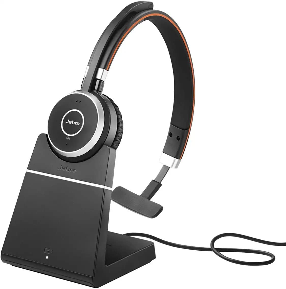 Jabra Evolve 65 Uc Wireless Headset, Mono   Includes Link 370 Usb Adapter   Bluetooth Headset With Industry Leading Wireless Per