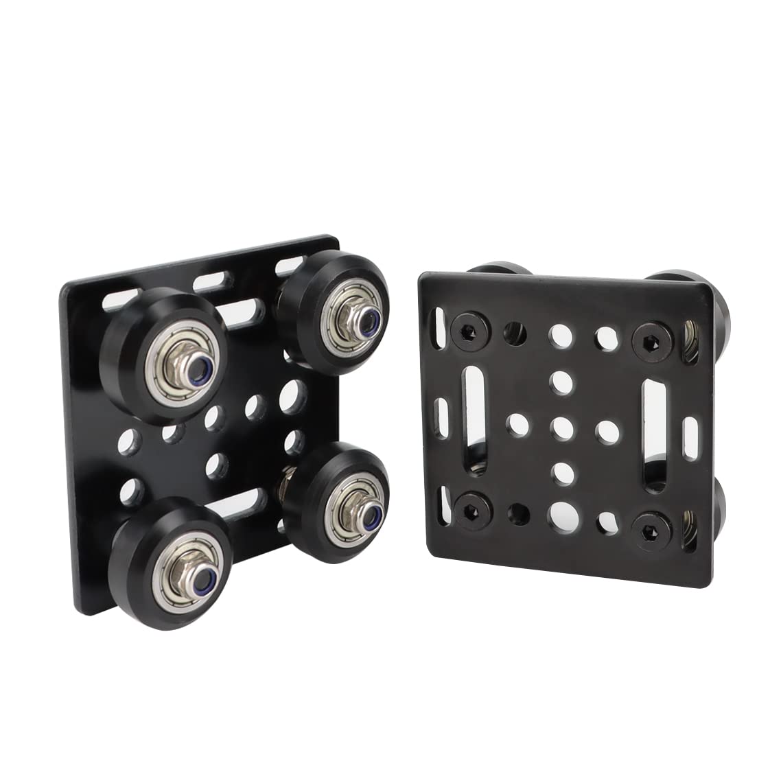 Ideaformer Big V Wheel Plate 2020, Pre Assembled V Slot Gantry Plate With Pom Wheels,Compatible With 2020 Series V Slot Aluminum