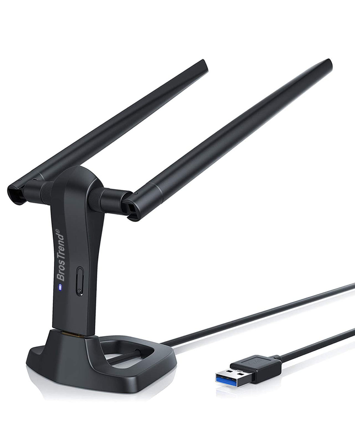 Brostrend Linux Wifi Adapter For Ubuntu, Mint, Kali, Debian, Lubuntu, Xubuntu, Mate, Zorin, Pureos, Raspberry Pi 2+, Windows 11, 1200Mbps, 5Ghz/2.4Ghz, Long Range 2X5Dbi Antennas, Usb3.0
