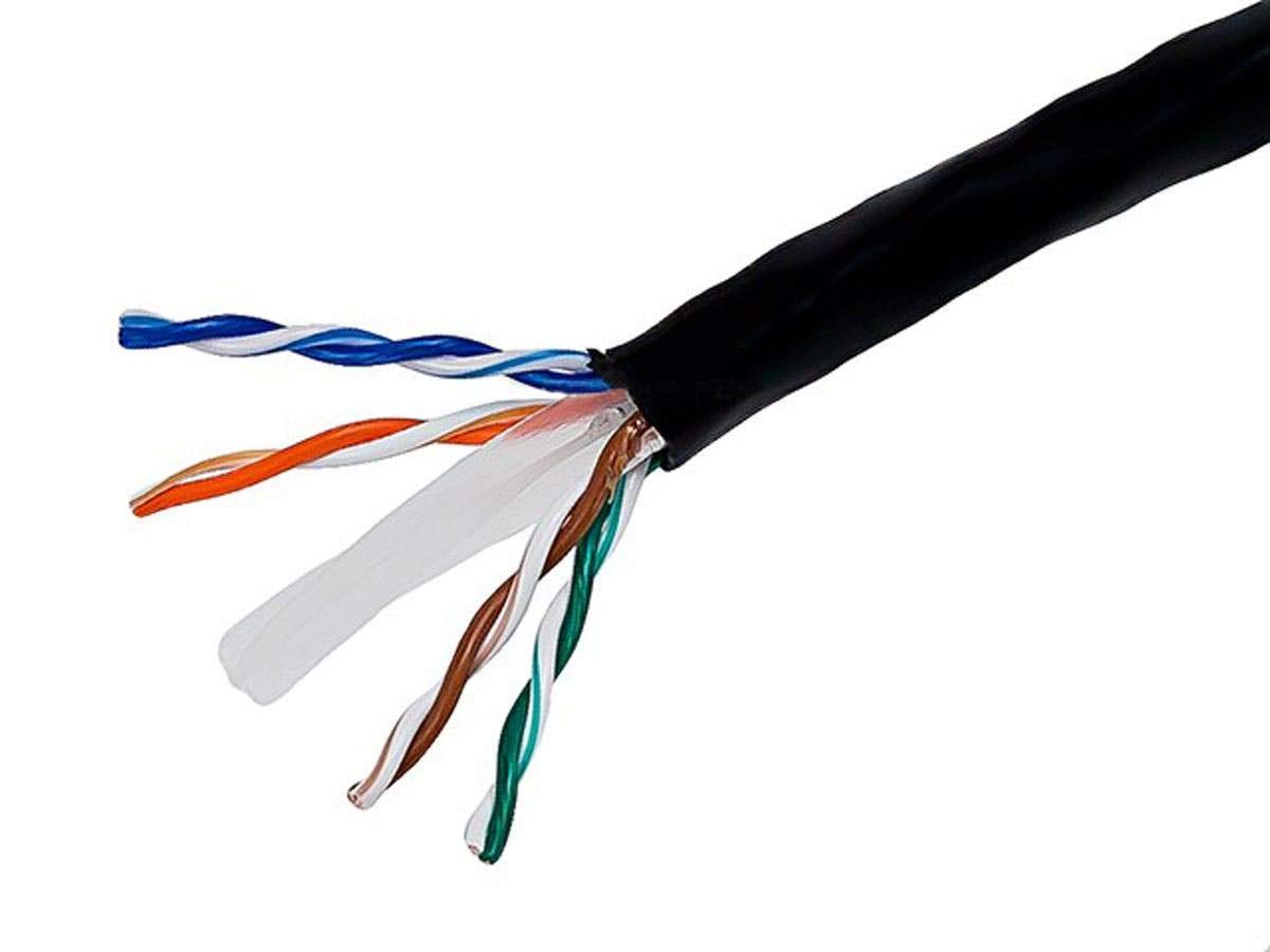 Monoprice Cat6 Ethernet Bulk Cable - Stranded, 550Mhz, UTP, 24AWG, 1000 Feet, Black