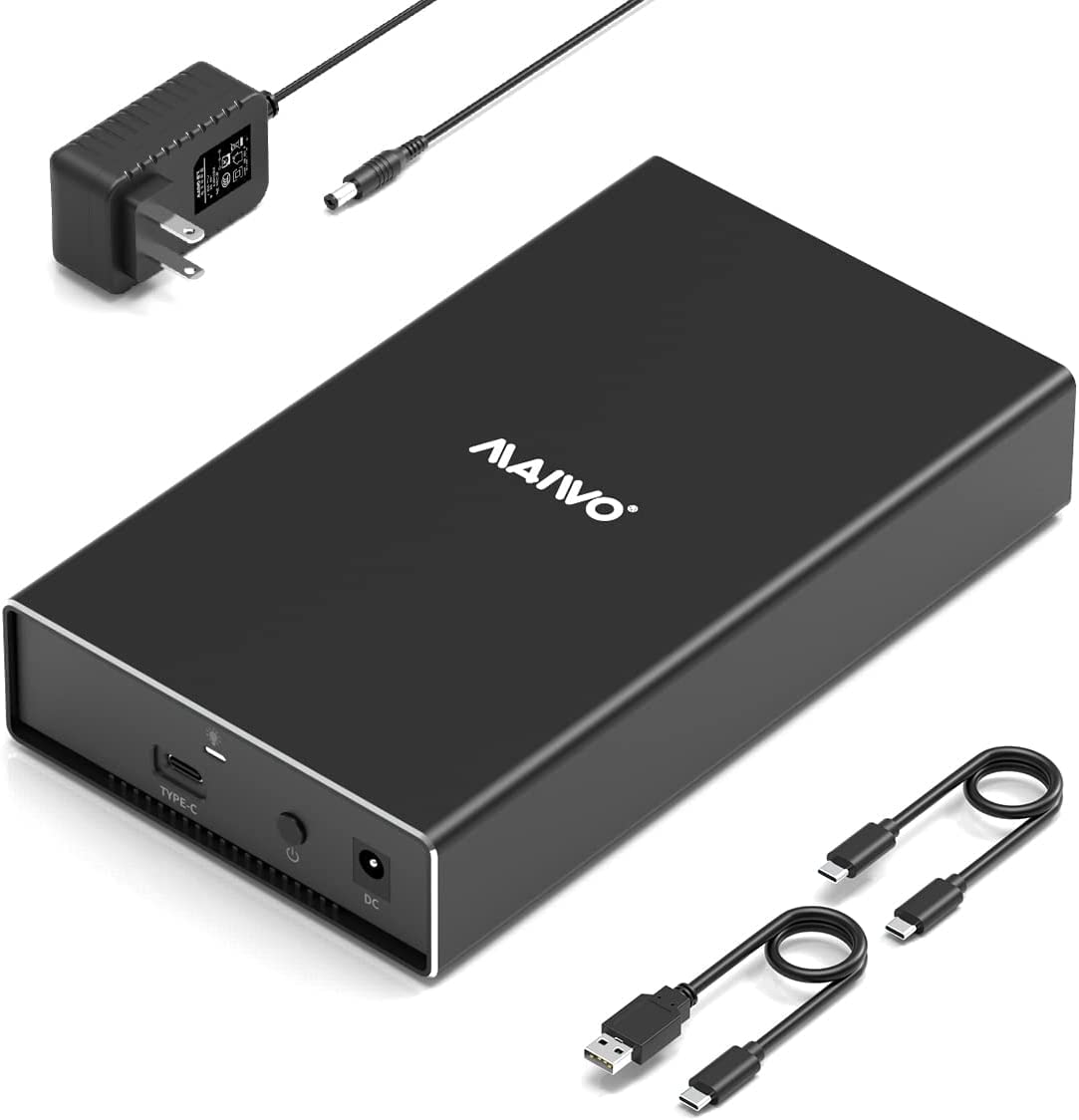 Maiwo External Sas Enclosure,Sas/Sata Hard Drive Enclosure For 2.5/3.5 Inch Ssd Hdd,Sas To Usb3.1 Converter, 22Tb Storage Expansion, Plug And Play