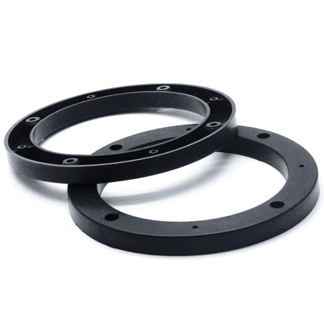 Autut 2 Pcs 5 Inch Universal Fit Abs Car Stereo Speaker Spacer Ring, 0.5' Depth