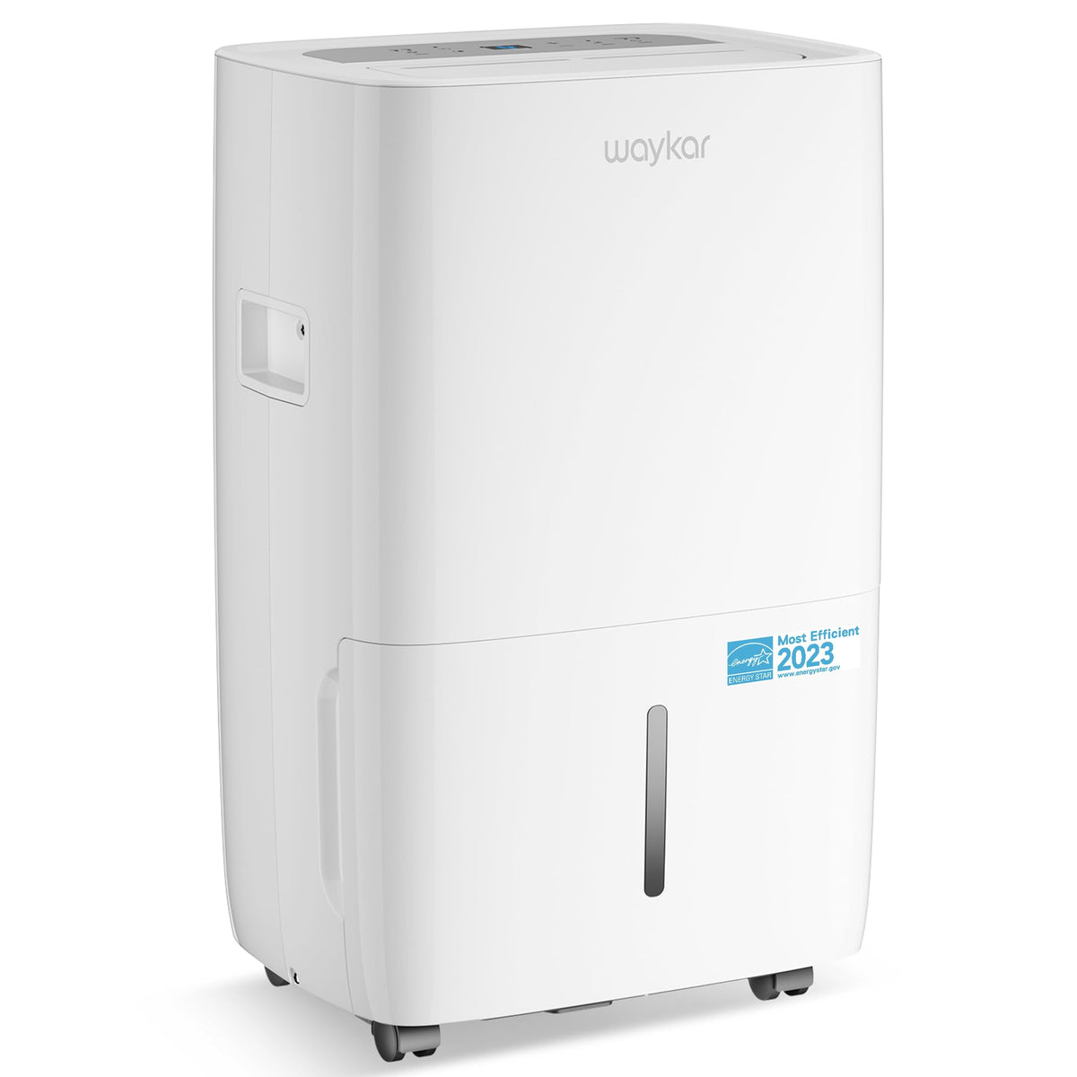 Waykar 120 Pints Energy Star Dehumidifier For Spaces Up To 6,000 Sq. Ft At Home, In Basements And Large Rooms With Drain Hose An